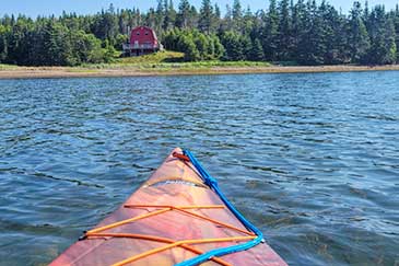 Red Ocean Cottage on 3.3 acres shorefront property for sale Cape Breton, Nova Scotia, Canada
