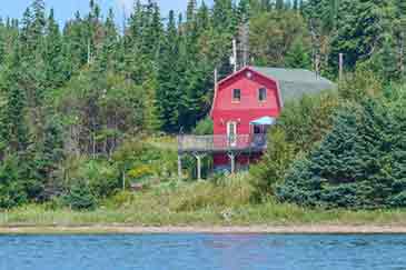 Red Ocean Cottage on 3.3 acres shorefront property for sale Cape Breton, Nova Scotia, Canada