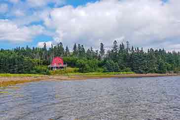 Red Ocean Cottage on 3.3 acres shorefront property for sale Cape Breton, Nova Scotia, Canada